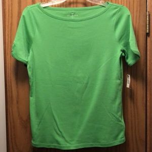 Women’s green pima cotton t-shirt